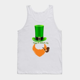 Brown beard st. Patricks day Tank Top